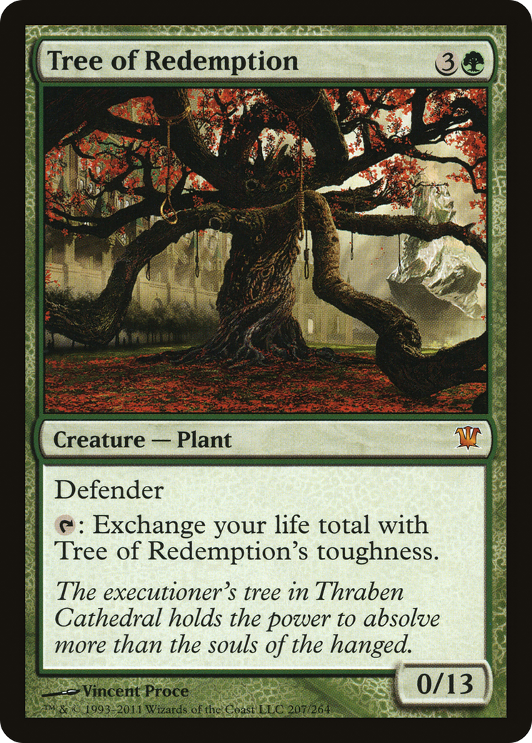Tree of Redemption (ISD-207) [Innistrad] Foil