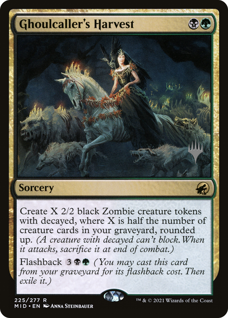 Ghoulcaller's Harvest (PPMID-225) [Promo Pack: Innistrad: Midnight Hunt Promos] Foil