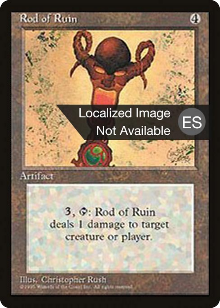 Rod of Ruin (4BB-344) [Fourth Edition Foreign Black Border]