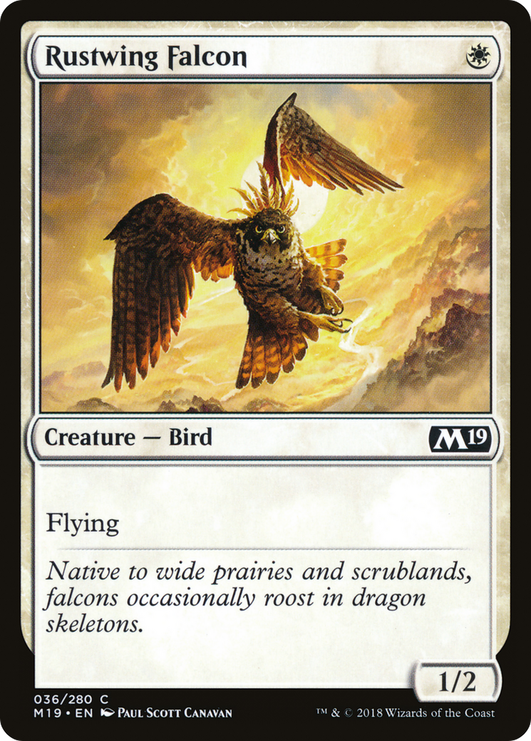 Rustwing Falcon (M19-036) [Core Set 2019] Foil