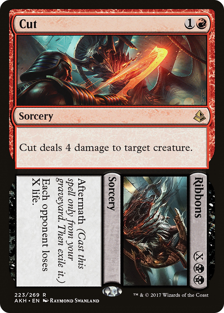 Cut // Ribbons (AKH-223) [Amonkhet] Foil