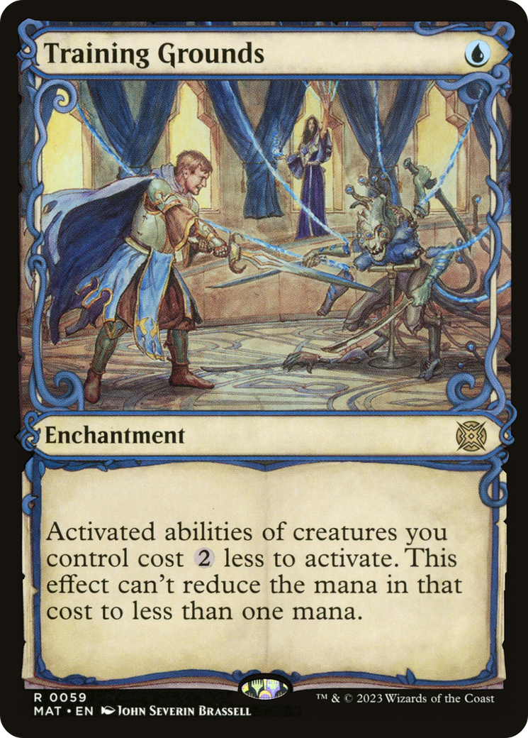 Training Grounds (Showcase) (MAT-059) [March of the Machine: The Aftermath] Foil