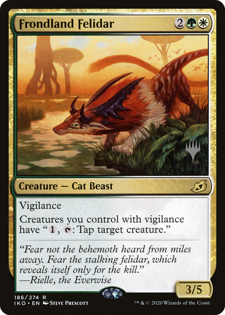 Frondland Felidar (PPIKO-186) [Promo Pack: Ikoria: Lair of Behemoths Promos] Foil
