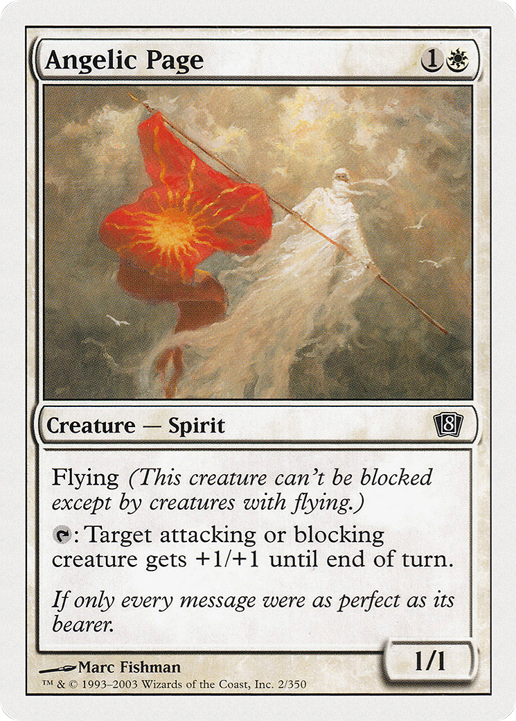 Angelic Page (8ED-002) [8th Edition] Foil