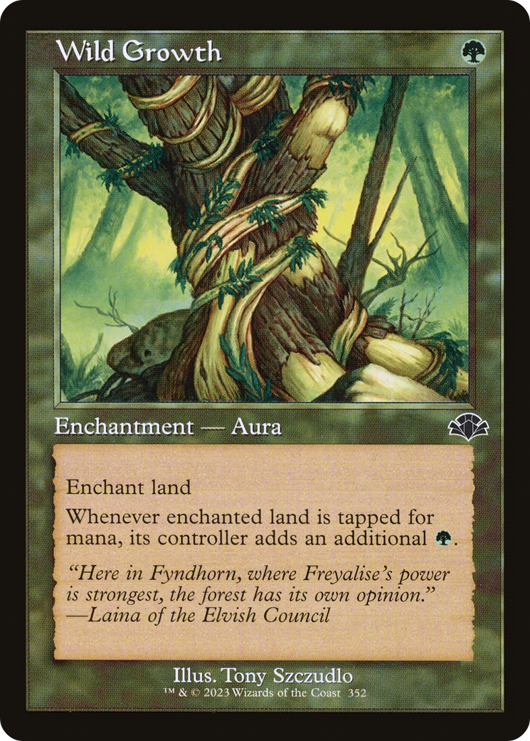 Wild Growth (Retro Frame) (DMR-352) [Dominaria Remastered]