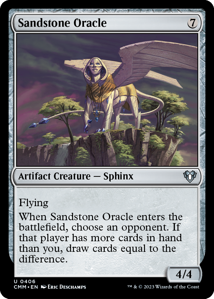 Sandstone Oracle (CMM-406) [Commander Masters] Foil