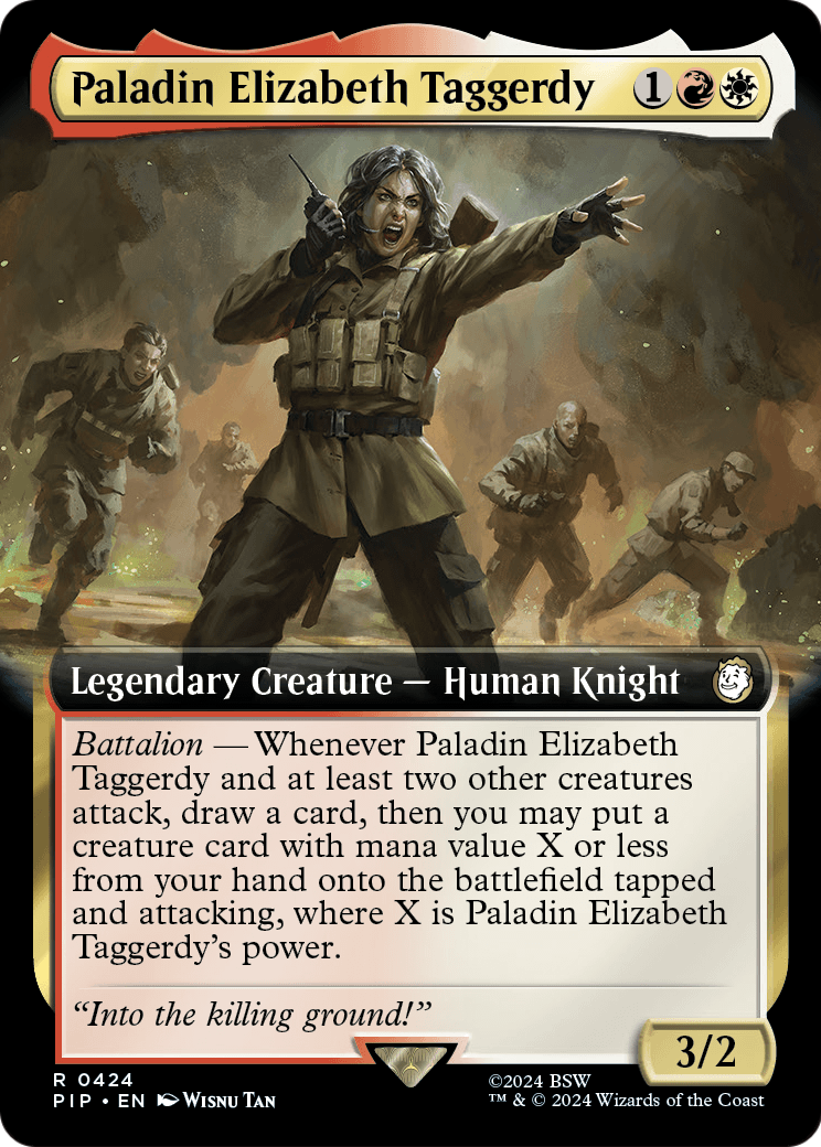 Paladin Elizabeth Taggerdy (Extended Art) (PIP-424) [Fallout]