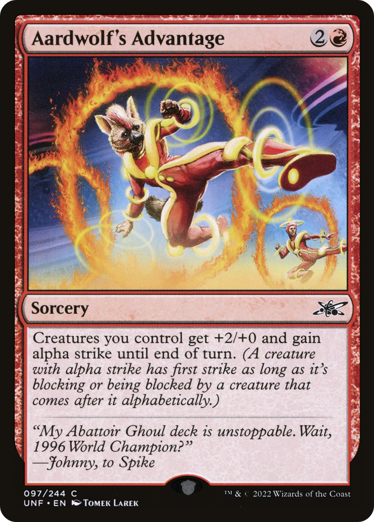 Aardwolf's Advantage - Foil [Unfinity]