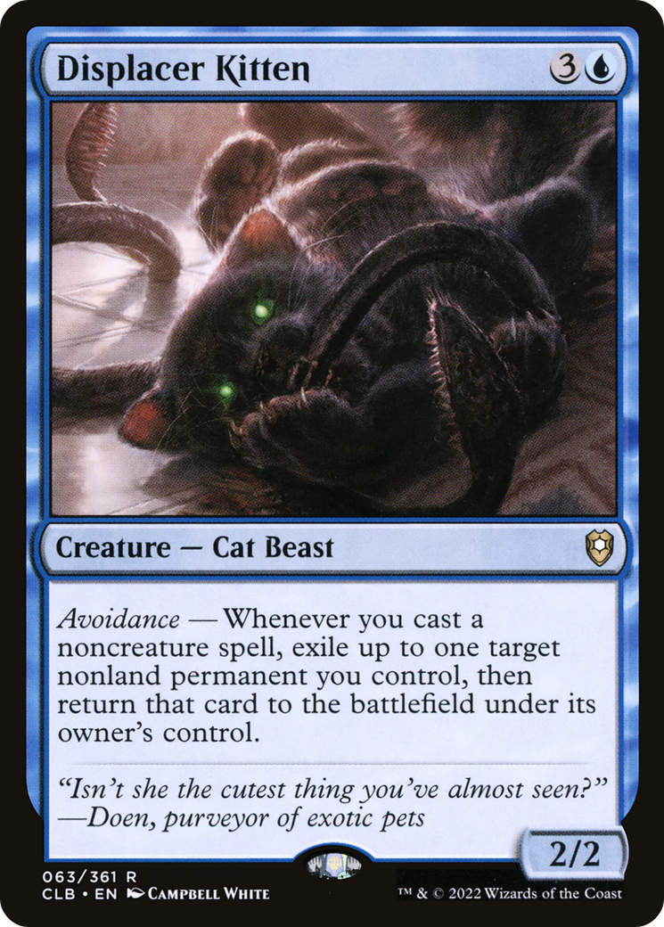 Displacer Kitten - Foil [Commander Legends: Battle for Baldur's Gate]