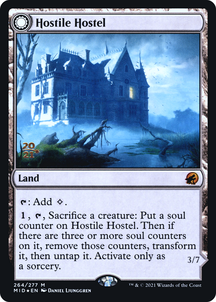 Hostile Hostel (PRE-264) [Innistrad: Midnight Hunt Promos] Foil