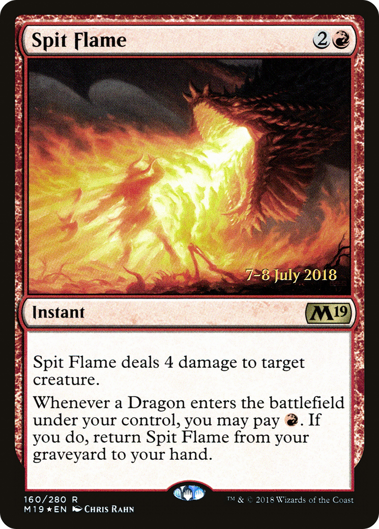 Spit Flame (PRE-160) [Core Set 2019 Promos] Foil