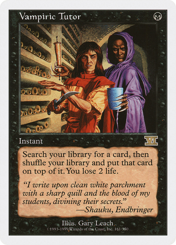 Vampiric Tutor (6ED-161) [Classic Sixth Edition]