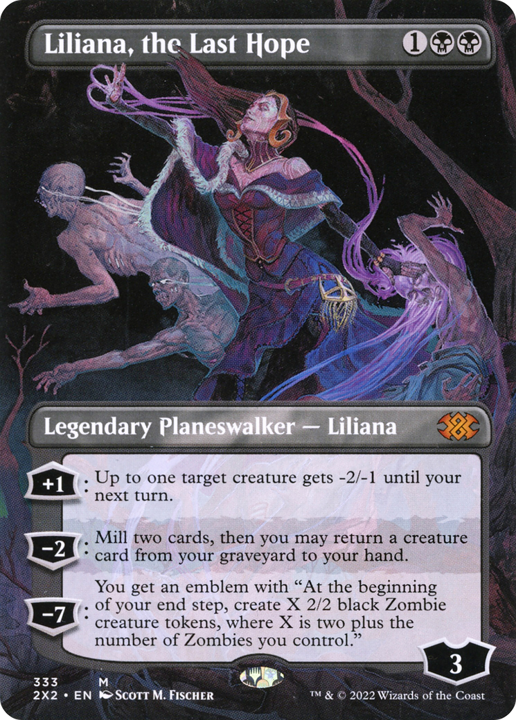 Liliana, the Last Hope (Borderless) (2X2-333) [Double Masters 2022] Foil