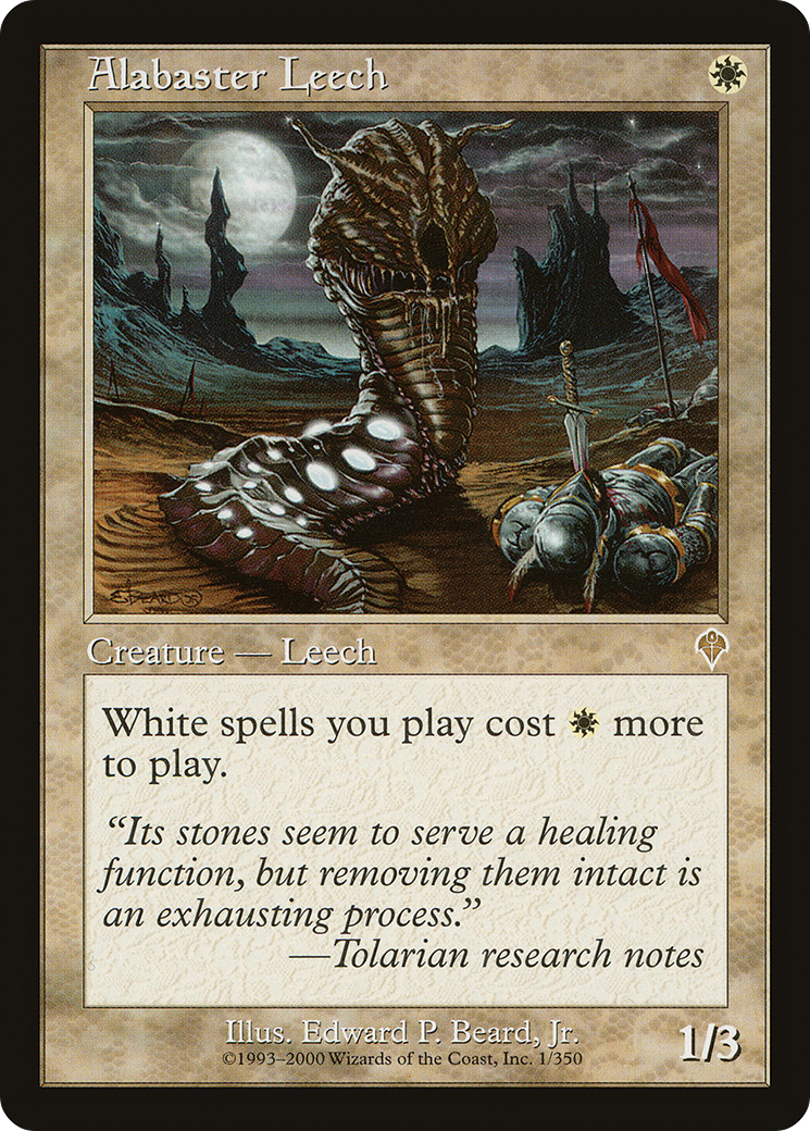 Alabaster Leech (INV-001) [Invasion] Foil