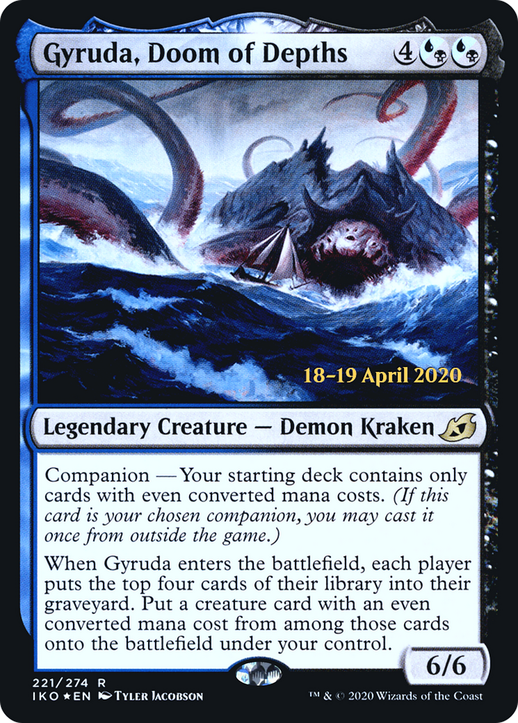 Gyruda, Doom of Depths (PRE-221) [Ikoria: Lair of Behemoths Promos] Foil