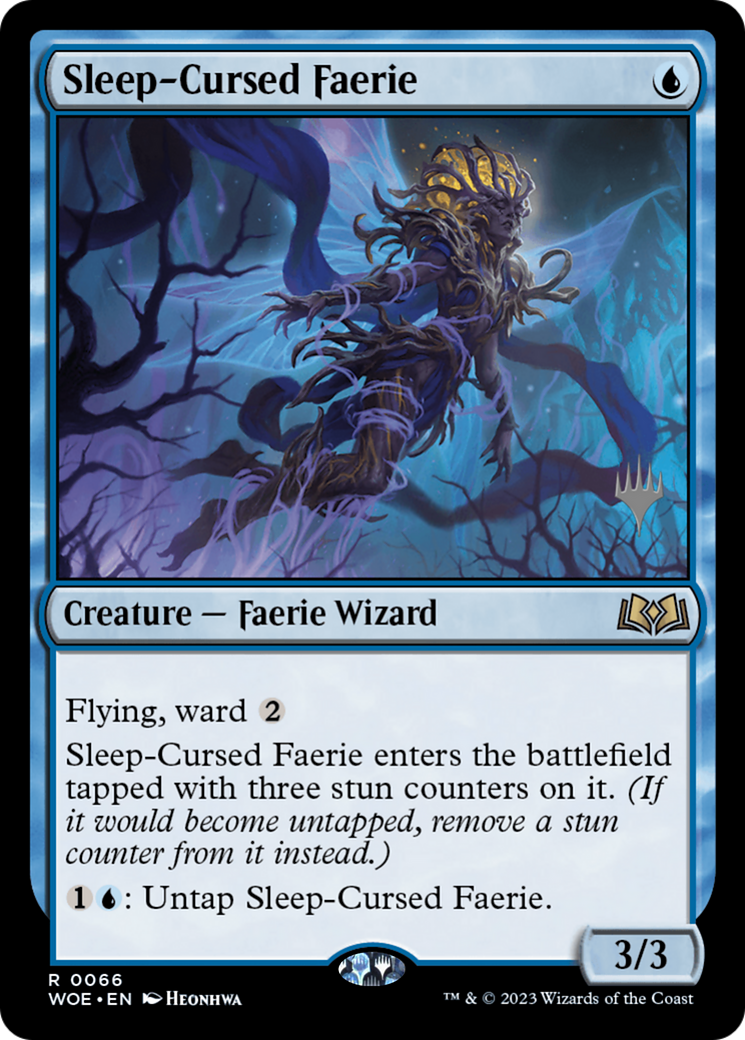 Sleep-Cursed Faerie (PPWOE-066) [Promo Pack: Wilds of Eldraine Promos] Foil