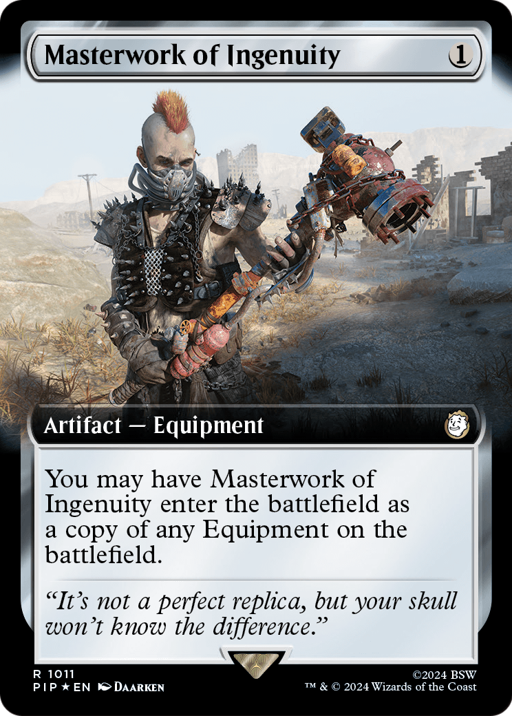 Masterwork of Ingenuity (Extended Art) (Surge Foil) (PIP-1011) [Fallout] Foil