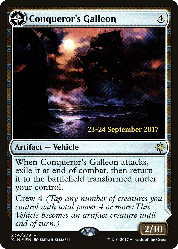 Conqueror's Galleon (PRE-234) [Ixalan Promos] Foil