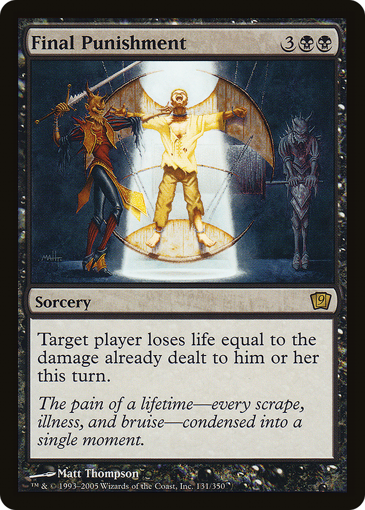 Final Punishment (9ED-131) [9th Edition] Foil