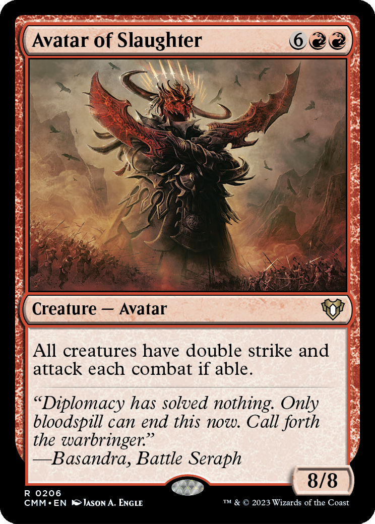 Avatar of Slaughter (CMM-206) [Commander Masters]