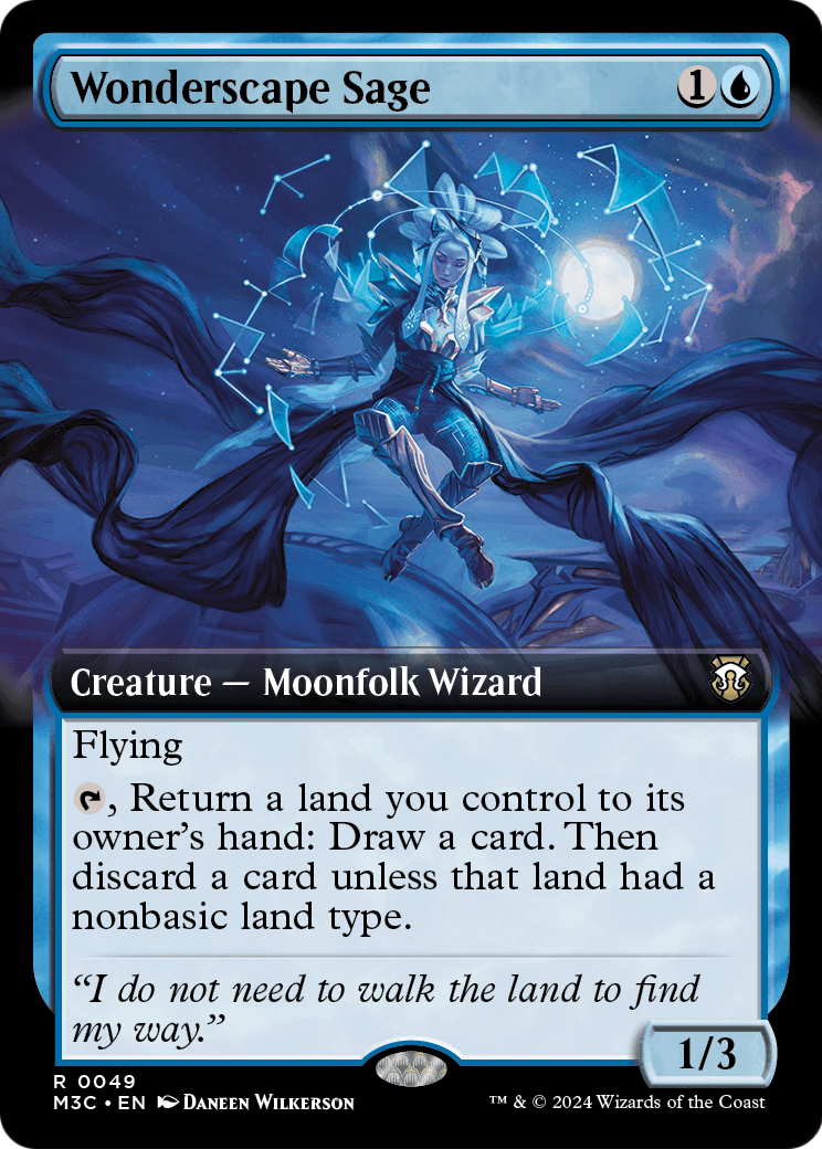 Wonderscape Sage (Extended Art) (M3C-049) [Modern Horizons 3 Commander]