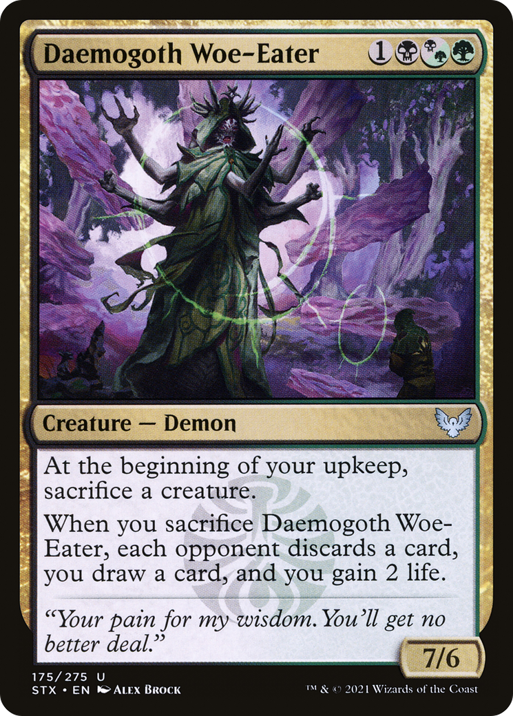 Daemogoth Woe-Eater (STX-175) [Strixhaven: School of Mages] Foil
