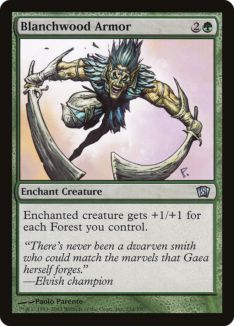 Blanchwood Armor (8ED-234) [8th Edition] Foil