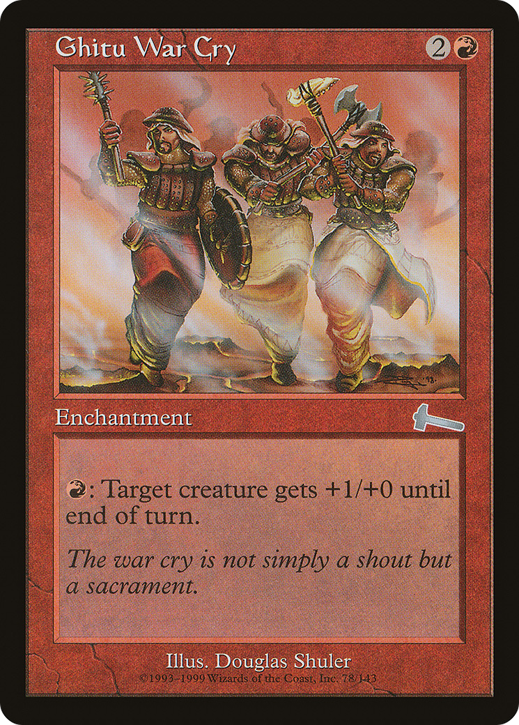 Ghitu War Cry (ULG-078) [Urza's Legacy]