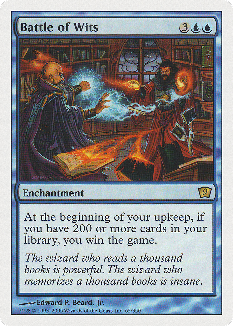 Battle of Wits (9ED-065) [9th Edition] Foil