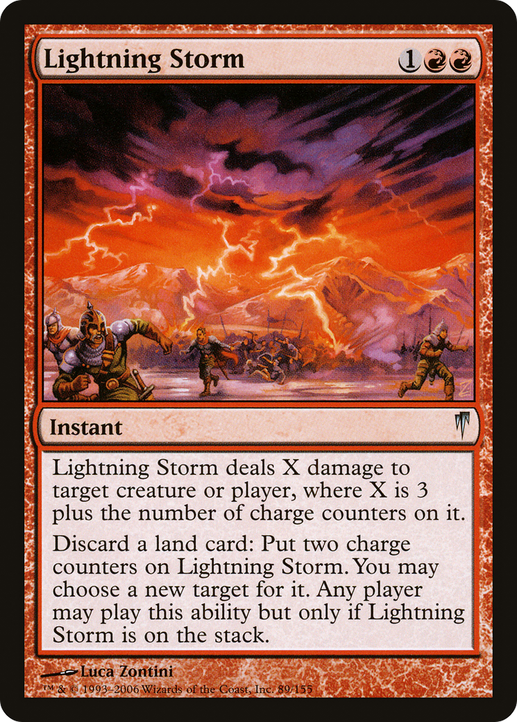 Lightning Storm (CSP-089) [Coldsnap] Foil