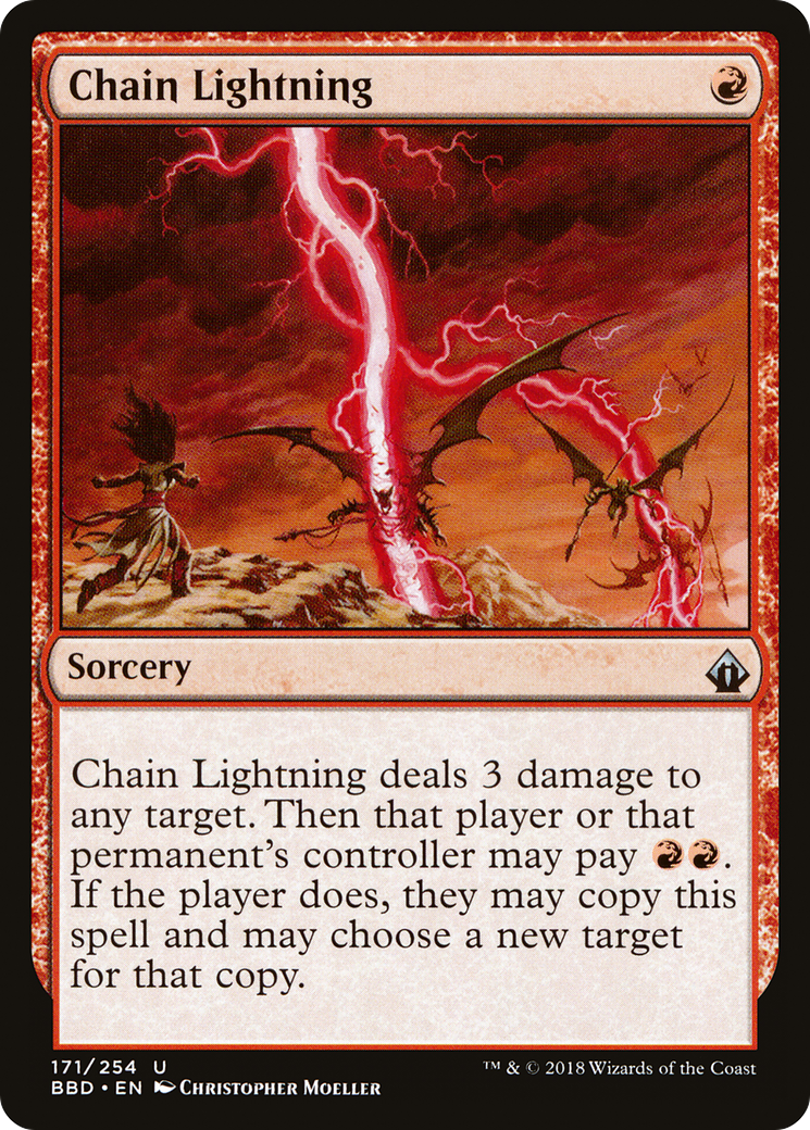 Chain Lightning (BBD-171) [Battlebond] Foil