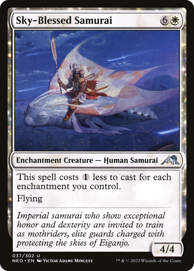 Sky-Blessed Samurai - Foil [Kamigawa: Neon Dynasty]