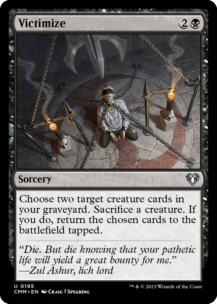 Victimize (CMM-195) [Commander Masters] Foil