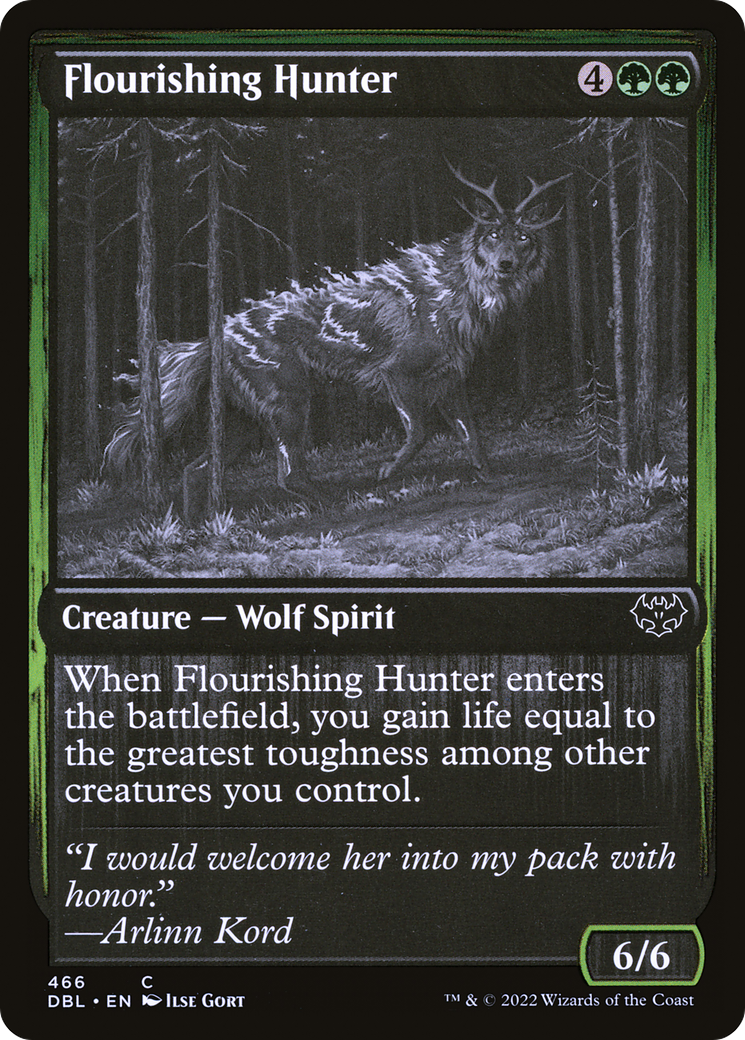 Flourishing Hunter (DBL-466) [Innistrad: Double Feature] Foil