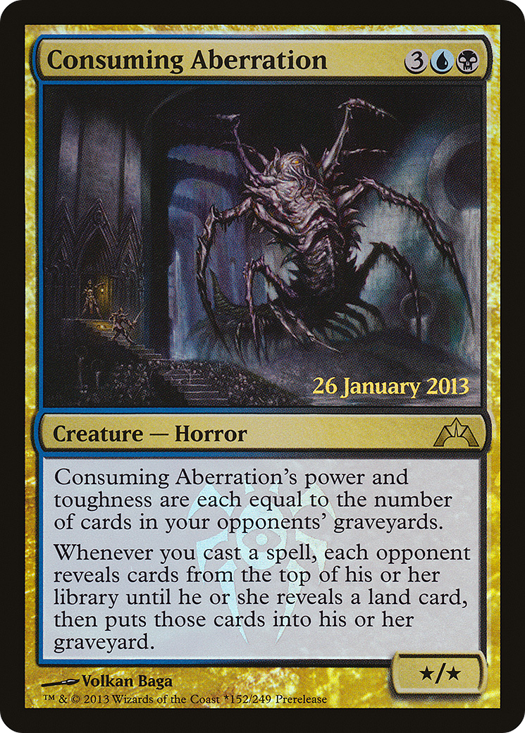 Consuming Aberration (PRE-152) [Gatecrash Promos] Foil