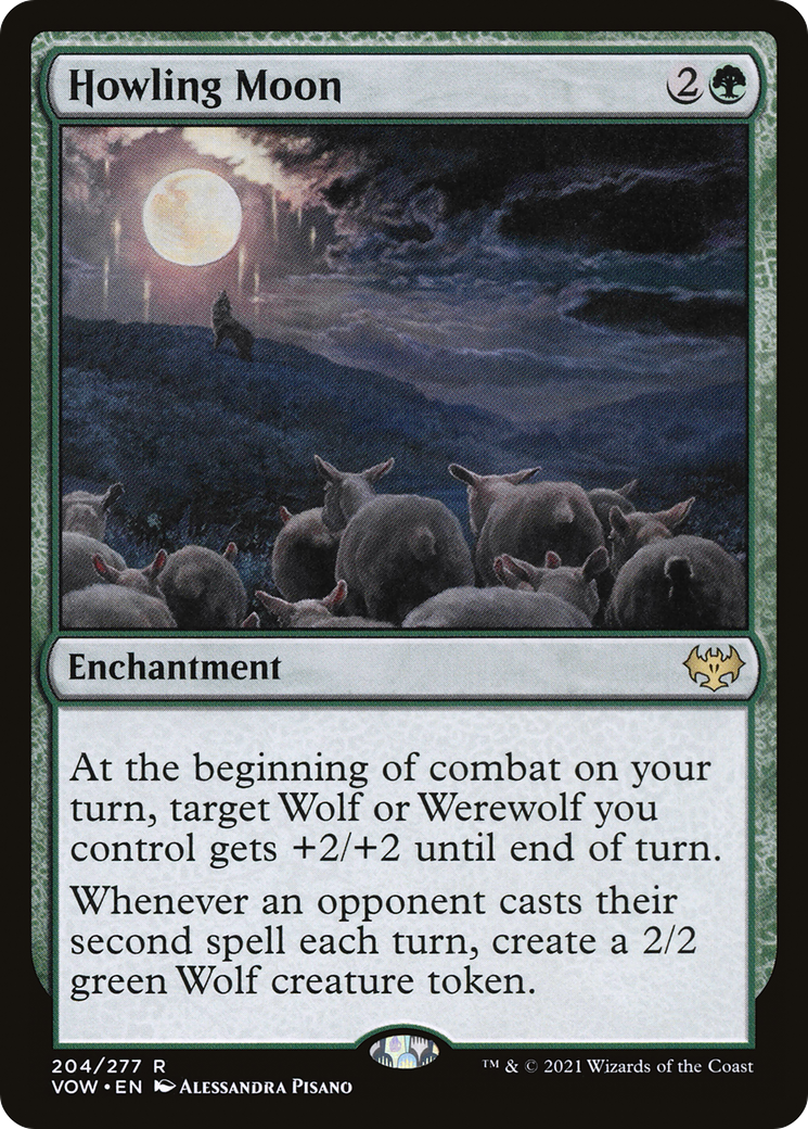 Howling Moon (VOW-204) [Innistrad: Crimson Vow] Foil