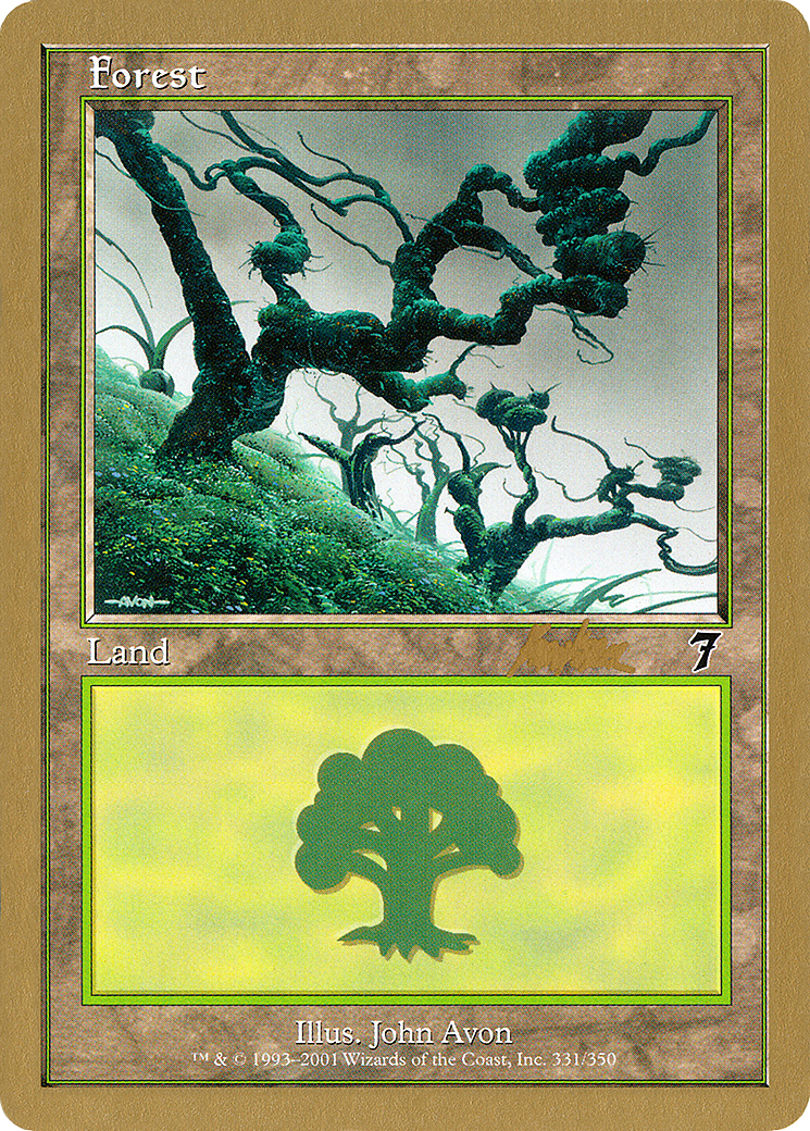 Forest (331) - 2002 Brian Kibler (7ED) [World Championship Decks 2002]