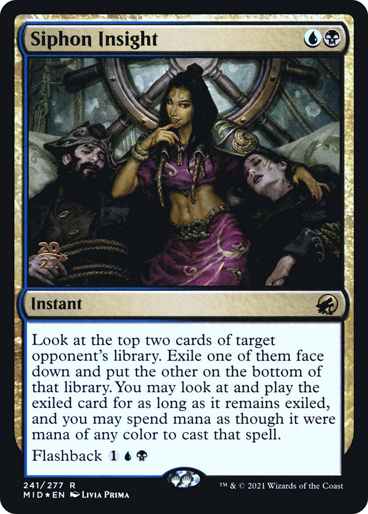 Siphon Insight (PRE-241) [Innistrad: Midnight Hunt Promos] Foil