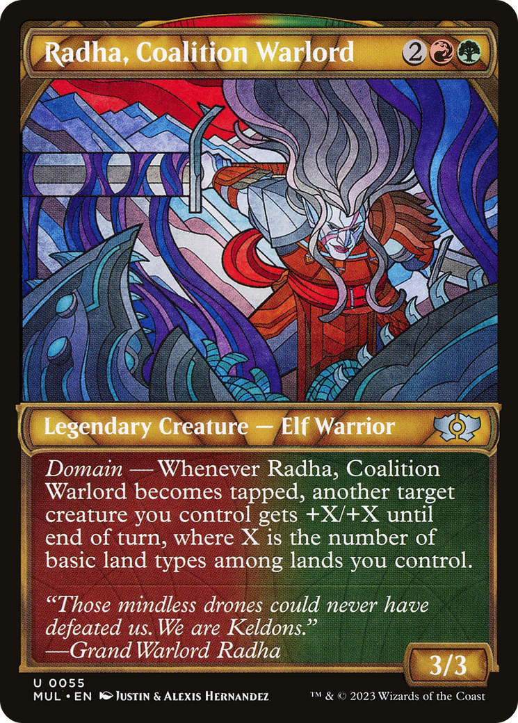 Radha, Coalition Warlord (MUL-055) (Showcase) [Multiverse Legends] Foil