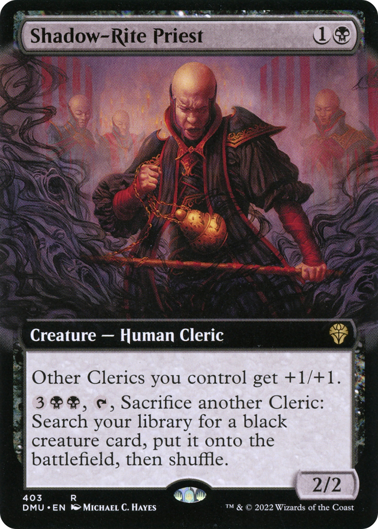 Shadow-Rite Priest (Extended Art) (DMU-403) [Dominaria United] Foil