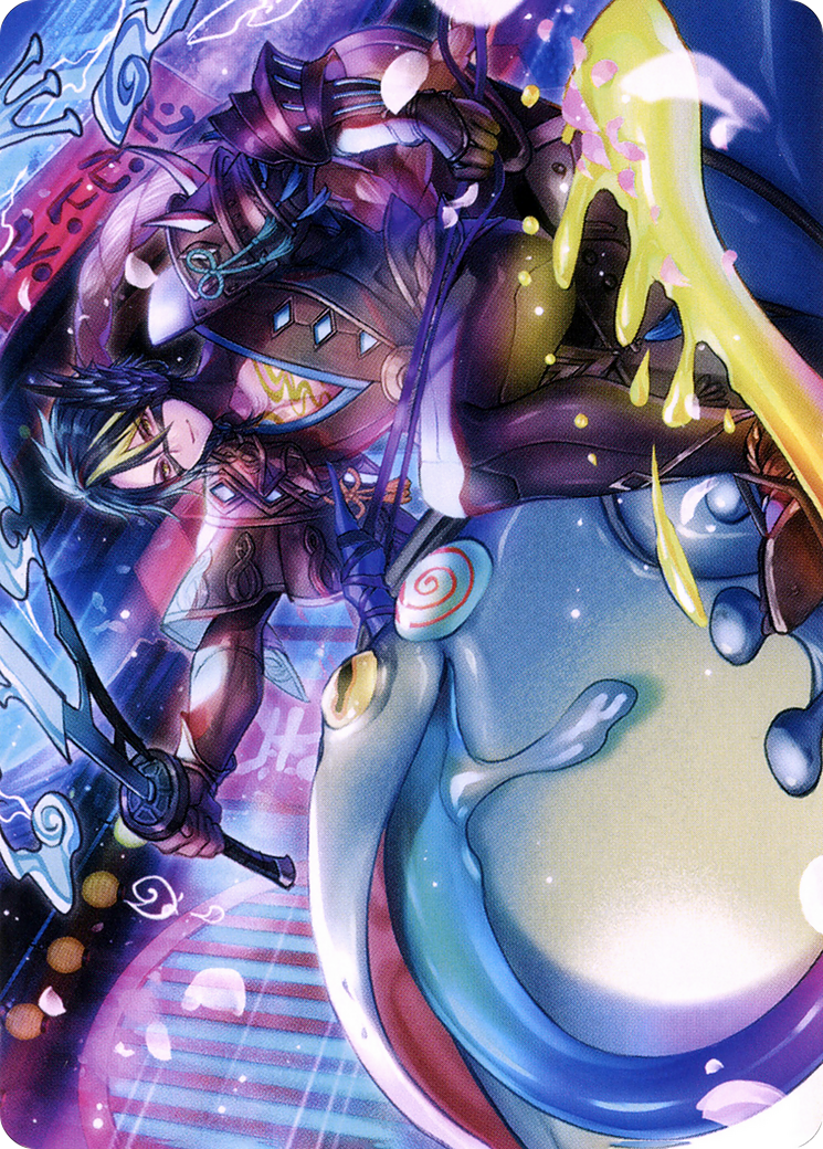 Tatsunari, Toad Rider // Tatsunari, Toad Rider (ANEO-060) (Borderless) [Neon Dynasty Art Series]