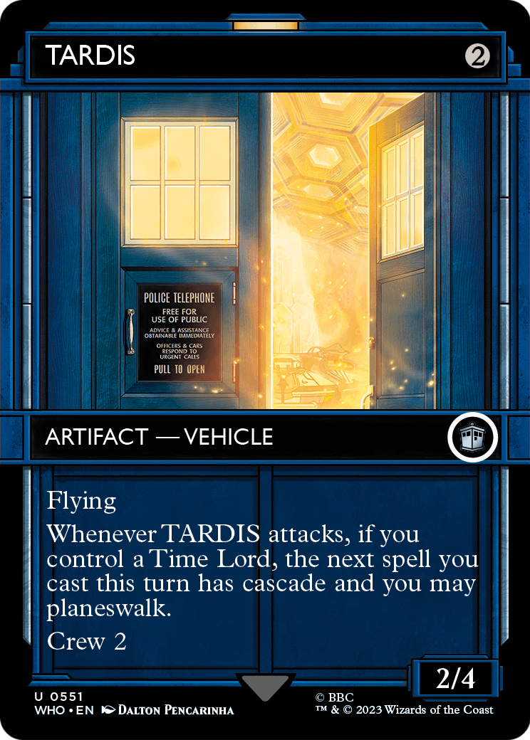 TARDIS (Showcase) (WHO-551) (Borderless) [Doctor Who] Foil