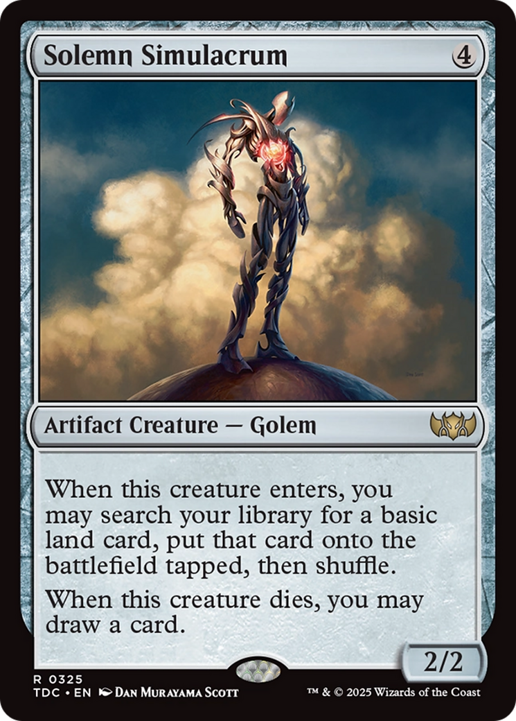 Solemn Simulacrum (TDC-325) [Commander: Tarkir: Dragonstorm]