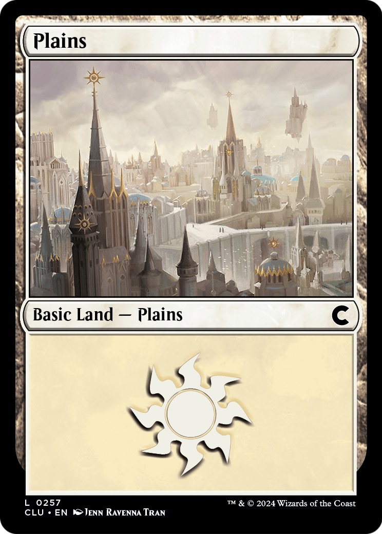 Plains (CLU-257) [Ravnica: Clue Edition]
