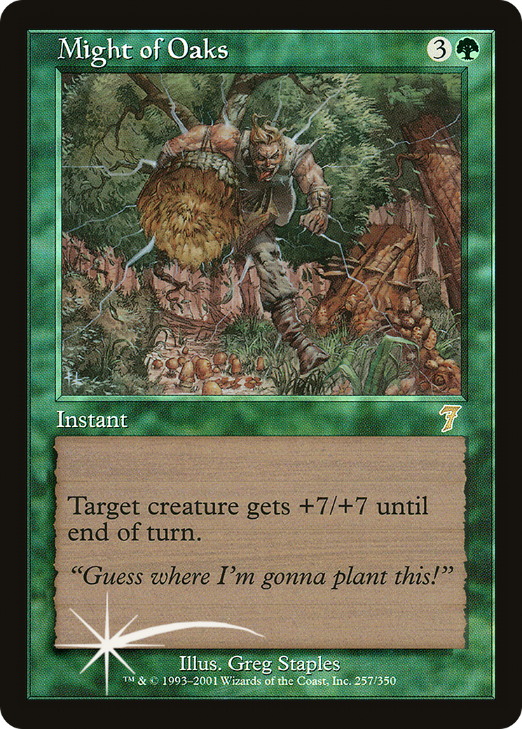 Might of Oaks (7ED-257) [7th Edition] Foil