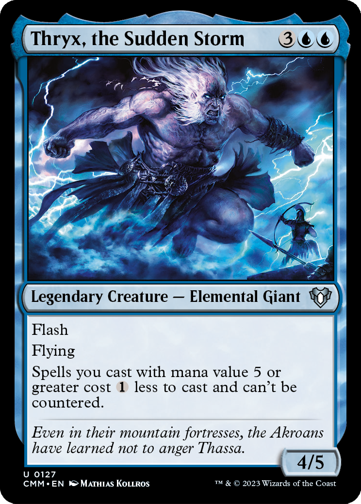 Thryx, the Sudden Storm (CMM-127) [Commander Masters] Foil