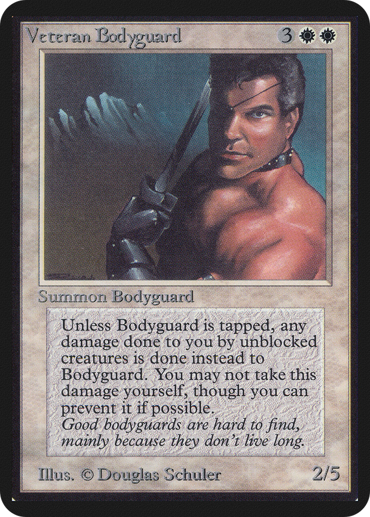 Veteran Bodyguard (LEA-041) [Limited Edition Alpha]