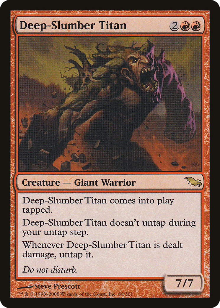 Deep-Slumber Titan (SHM-089) [Shadowmoor] Foil