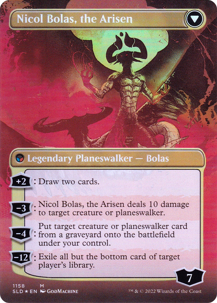 Nicol Bolas, the Ravager (SLD-1158) (Borderless) [Secret Lair Drop] Foil