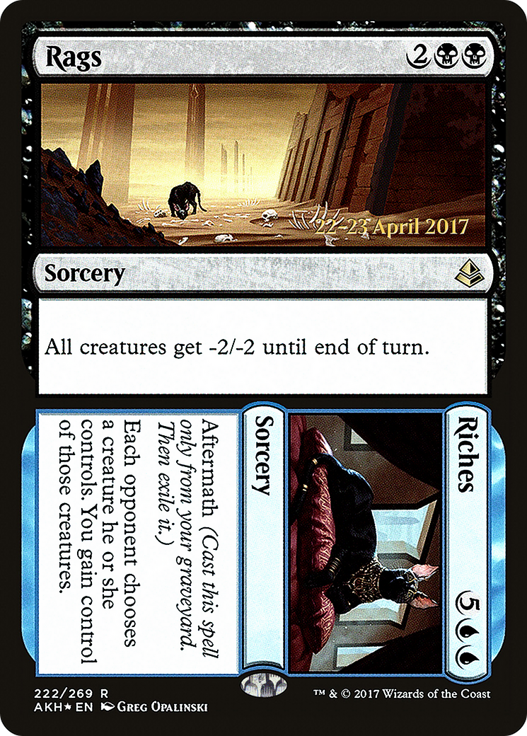 Rags // Riches (PRE-222) [Amonkhet Promos] Foil